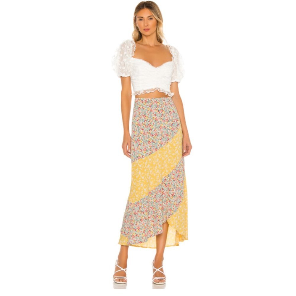 NEW BB Dakota All Mixed Up Floral Maxi Skirt Size XS